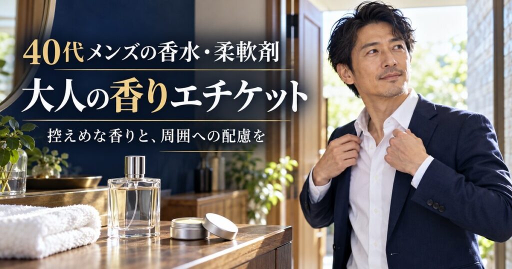 40代メンズの香水・柔軟剤！嫌われない大人の香りエチケット