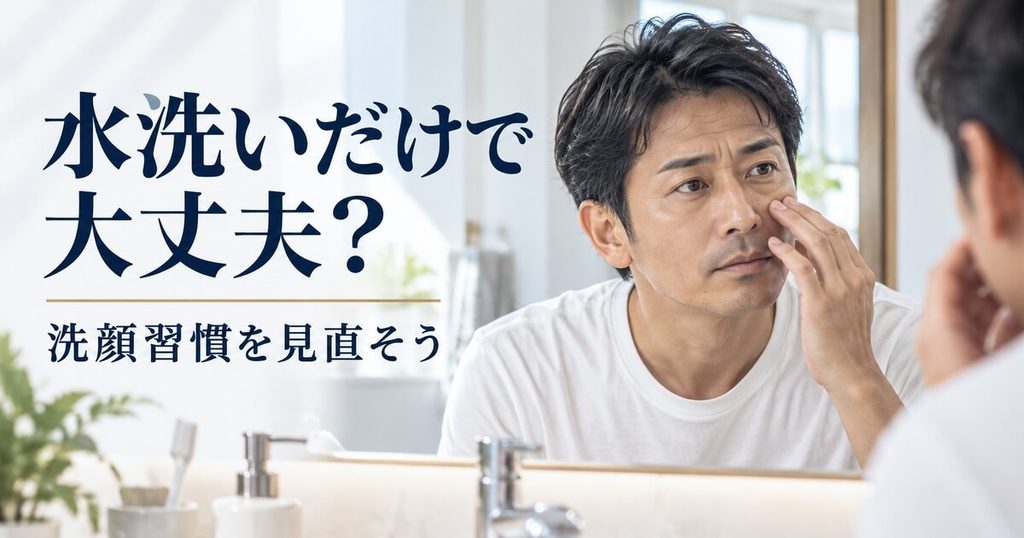 なぜ「水洗いだけ」はNG？40代の肌が一気に老け込む理由