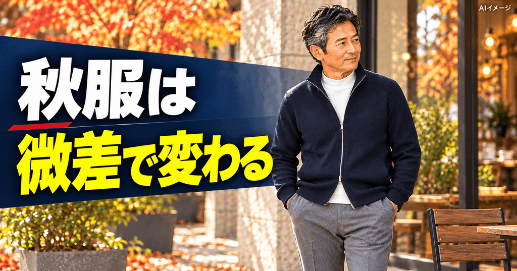 40代の秋服は、小さな違いを整えることから