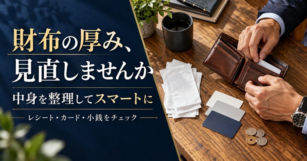 なぜ分厚い財布はNG？40代男性が財布を見直すべき理由