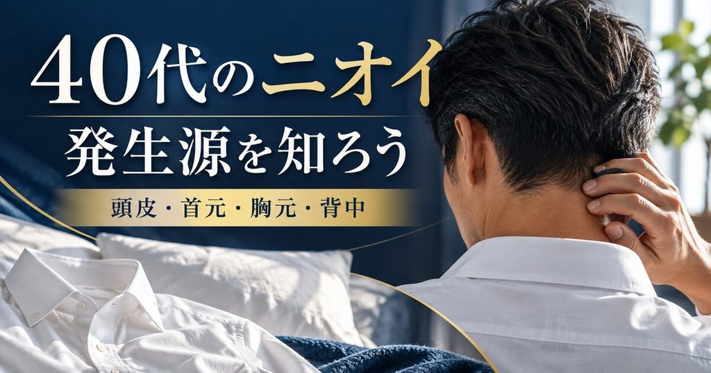 なぜ40代になると臭う？加齢臭とミドル脂臭のメカニズム