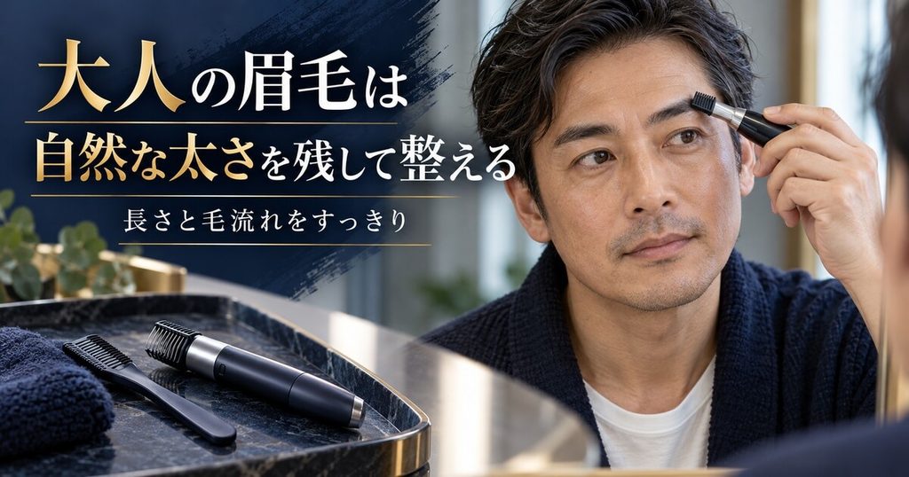 顔の印象の8割を決める！40代の「大人の眉毛」の整え方