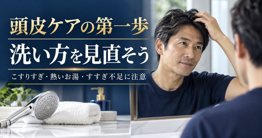 なぜ頭皮が荒れる？40代男性が一気に老け込む頭皮の真実