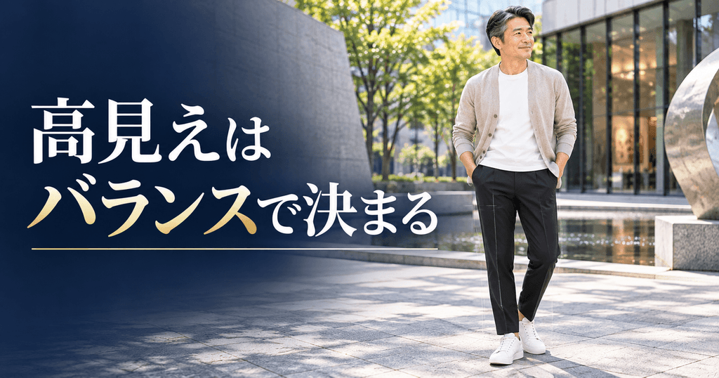 ユニクロのスマートアンクルパンツを高見えさせるポイント