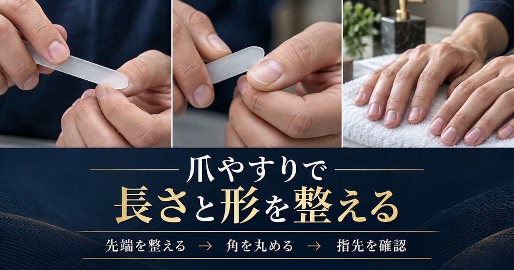 5分で完了！大人の清潔感を作る「爪やすり」の使い方