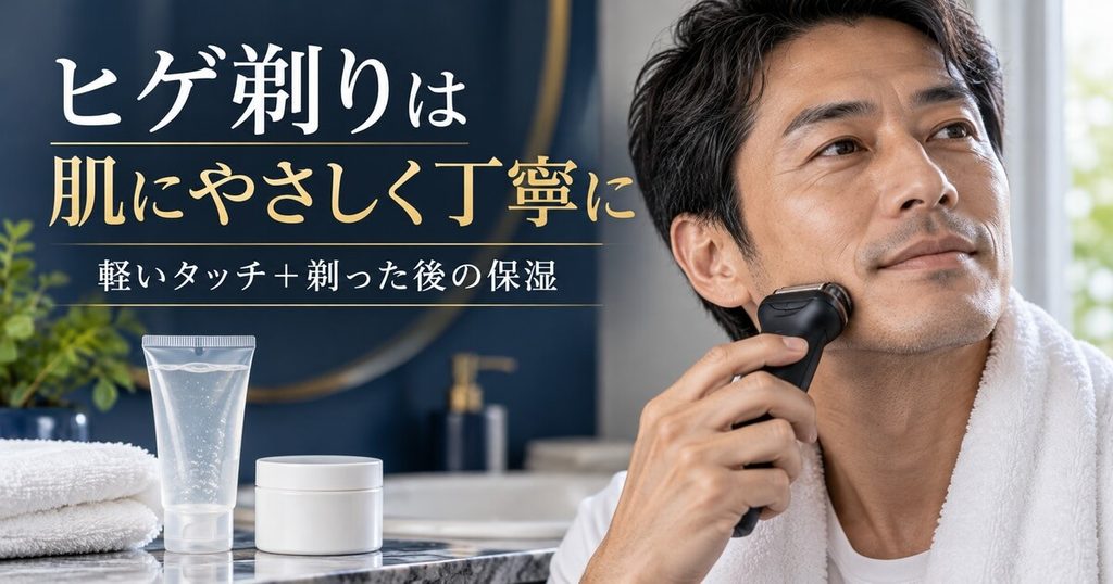 老け見えを防ぐ！青髭・カミソリ負けを回避する深剃り術