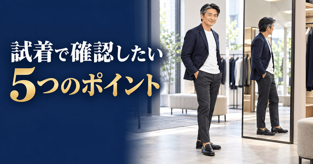 スマートアンクルパンツの試着で確認したい5つのこと