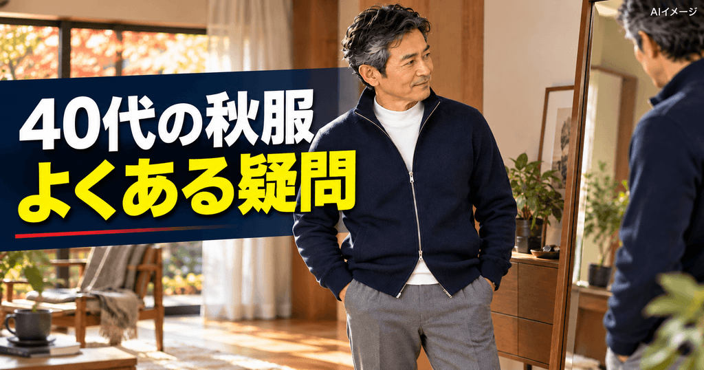 40代の秋服で迷ったときの、よくある疑問