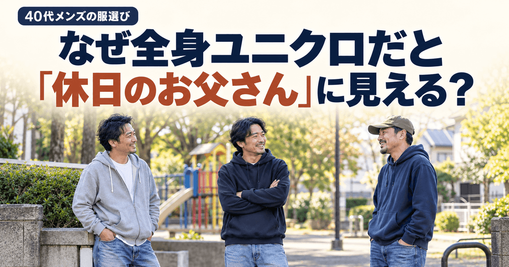 なぜ全身ユニクロだと40代は「休日のお父さん」に見えるのか？